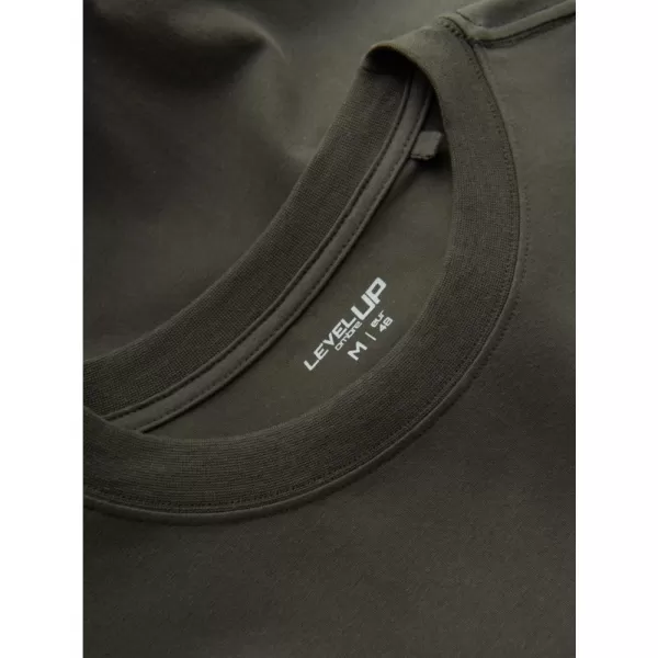  Pánské triko OMBRE OM-LSBC-0129 GRAY-GREEN 