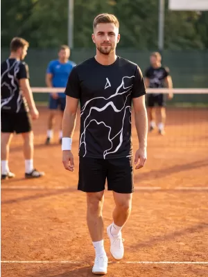 Pánské funkční triko premium ALTISPORT VOJ/ALM073TR01 ČERNÁ