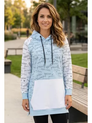 Dámská funkční mikina premium ALTISPORT VOJ/ALW067MI03 BABY BLUE