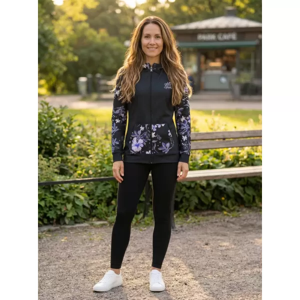  Dámská mikina na zip premium ALTISPORT VOJ/ALW063MI02 ČERNÁ 