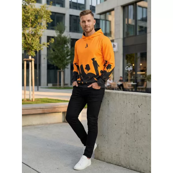  Pánská mikina premium ALTISPORT VOJ/ALM069MI01 ŽLUTOČERNÁ 