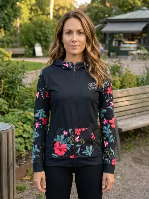 Dámská mikina na zip premium ALTISPORT VOJ/ALW063MI02 ČERNOZELENÁ