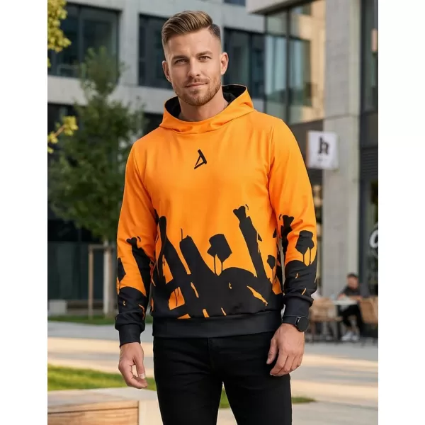  Pánská mikina premium ALTISPORT VOJ/ALM069MI01 ŽLUTOČERNÁ 