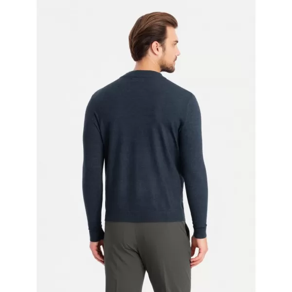  Pánský svetr OMBRE OM-SWTN-0125 NAVY BLUE 