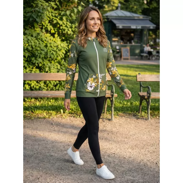  Dámská mikina na zip premium ALTISPORT VOJ/ALW063MI02 KHAKI 