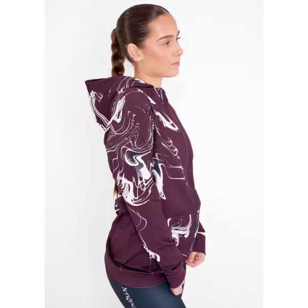  Dámská mikina na zip premium ALTISPORT VOJ/ALW064MI02 RUDÁ 