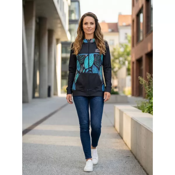  Dámská mikina na zip premium ALTISPORT VOJ/ALW061MI02 MODRÁ 