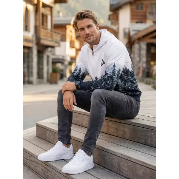  Pánská mikina na zip premium ALTISPORT VOJ/ALM058MI02 BÍLOŠEDÁ 