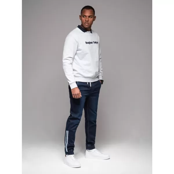  Pánské kalhoty OMBRE OM-PADJ-0156 DARK BLUE 