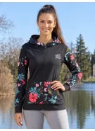 Dámská mikina na zip premium ALTISPORT VOJ/ALW063MI02 ČERNOZELENÁ