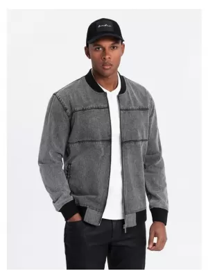 Pánská bunda OMBRE OM-JADJ-0163 GREY