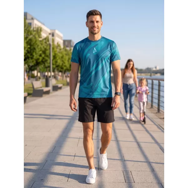  Pánské funkční triko premium ALTISPORT VOJ/ALM072TR01 PETROLEJOVÁ 