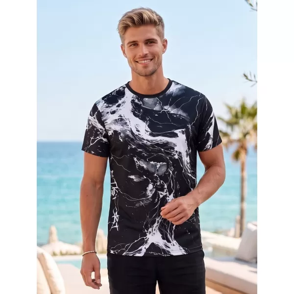  Pánské funkční triko premium ALTISPORT VOJ/ALM071TR01 ČERNOBÍLÁ 