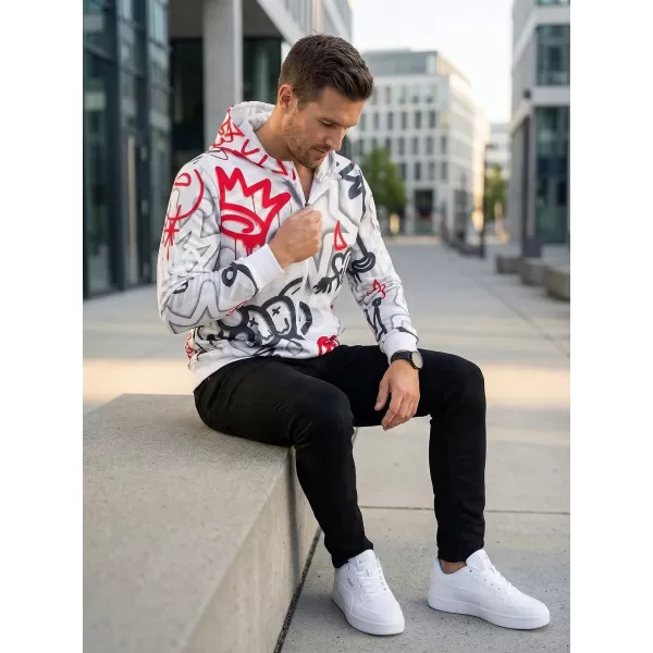  Pánská mikina na zip premium ALTISPORT VOJ/ALM054MI02 ŠEDOČERVENÁ 