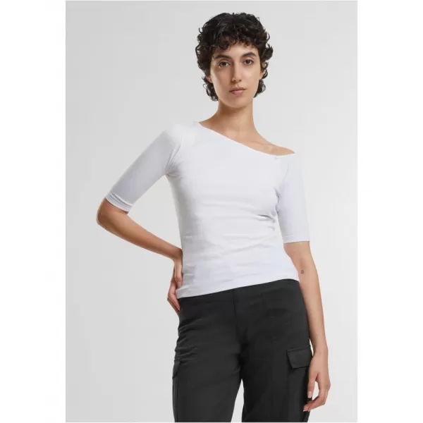  Dámské triko URBAN CLASSICS TB7096A WHITE/WHITE 