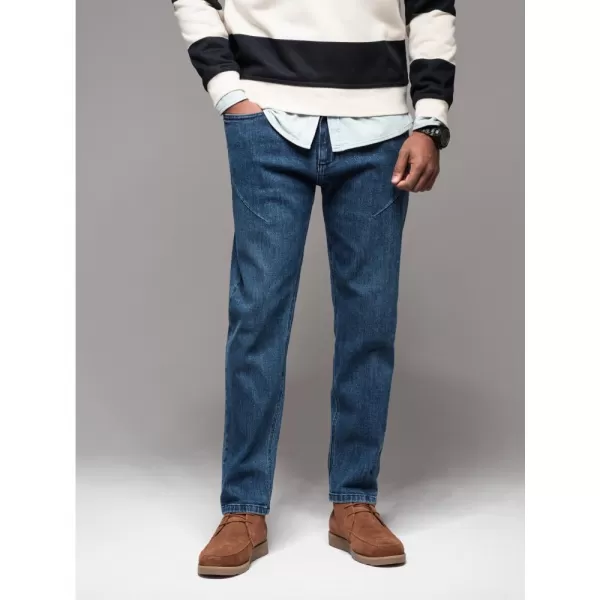  Pánské kalhoty OMBRE OM-PADP-0227 DARK BLUE 
