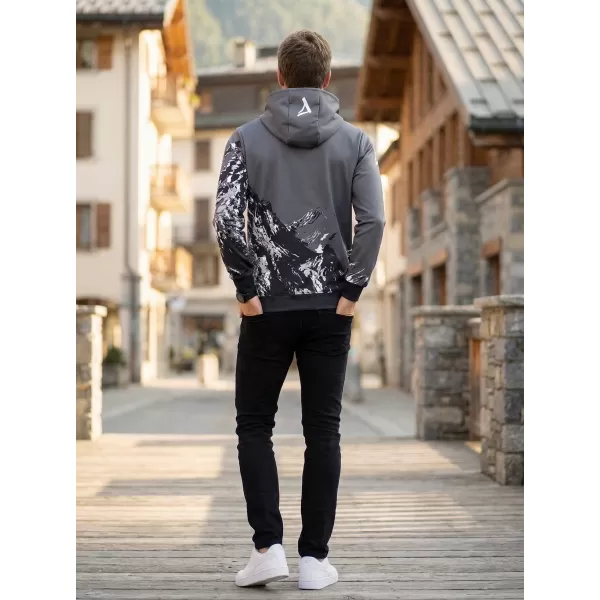  Pánská mikina na zip premium ALTISPORT VOJ/ALM059MI02 ŠEDÁ 