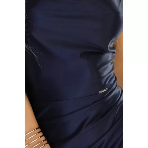  Dámské šaty NUMOCO DIANE 483-6 TMAVĚ MODRÁ 