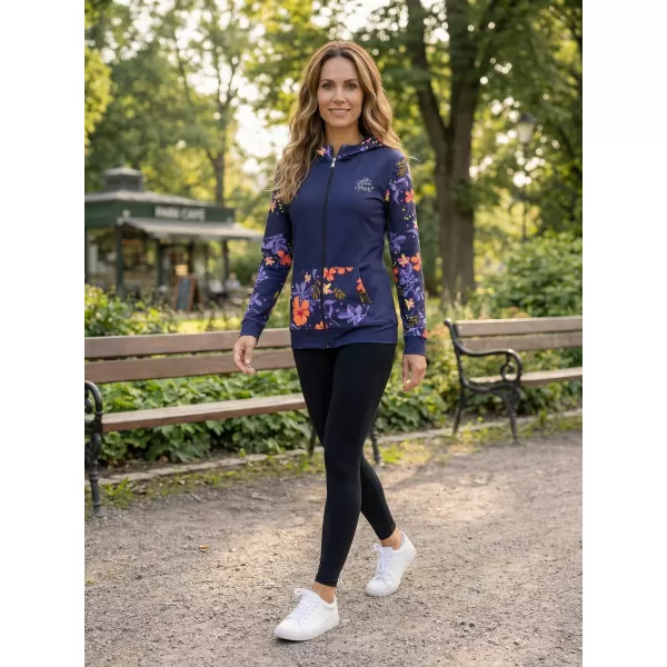  Dámská mikina na zip premium ALTISPORT VOJ/ALW063MI02 TMAVĚ FIALOVÁ 