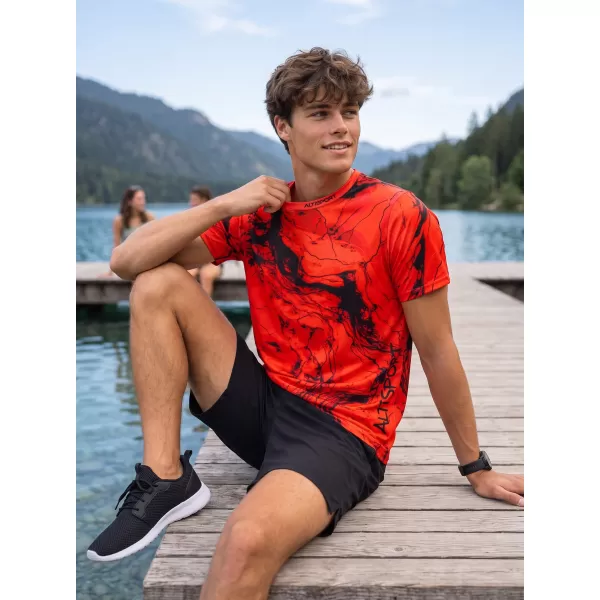 Pánské funkční triko premium ALTISPORT VOJ/ALM071TR01 ČERVENÁ 