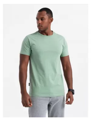 Pánská košile OMBRE OM-TSBS-0232 GRAY-GREEN/WHITE/BEIGE
