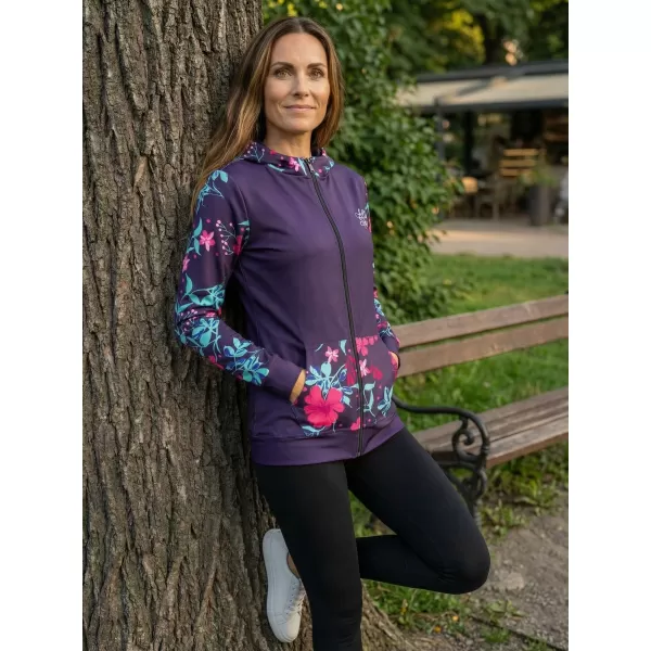  Dámská mikina na zip premium ALTISPORT VOJ/ALW063MI02 FUCHSIOVÁ 