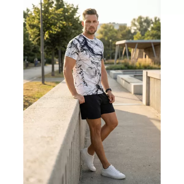  Pánské funkční triko premium ALTISPORT VOJ/ALM071TR01 BÍLOČERNÁ 