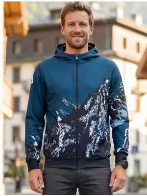Pánská mikina na zip premium ALTISPORT VOJ/ALM059MI02 NAVY