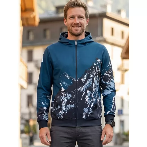  Pánská mikina na zip premium ALTISPORT VOJ/ALM059MI02 NAVY 