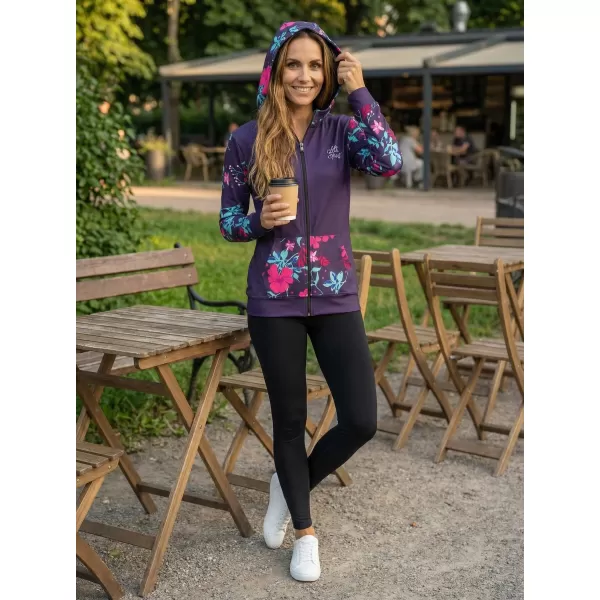  Dámská mikina na zip premium ALTISPORT VOJ/ALW063MI02 FUCHSIOVÁ 