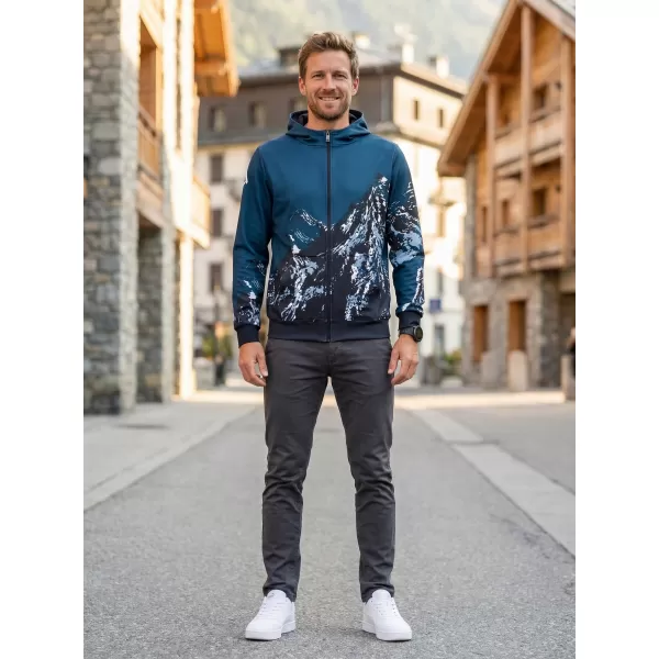  Pánská mikina na zip premium ALTISPORT VOJ/ALM059MI02 NAVY 