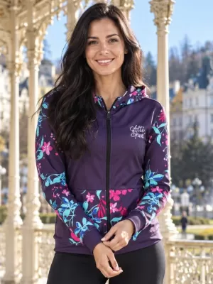 Dámská mikina na zip premium ALTISPORT VOJ/ALW063MI02 FUCHSIOVÁ