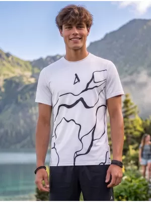 Pánské funkční triko premium ALTISPORT VOJ/ALM073TR01 BÍLÁ