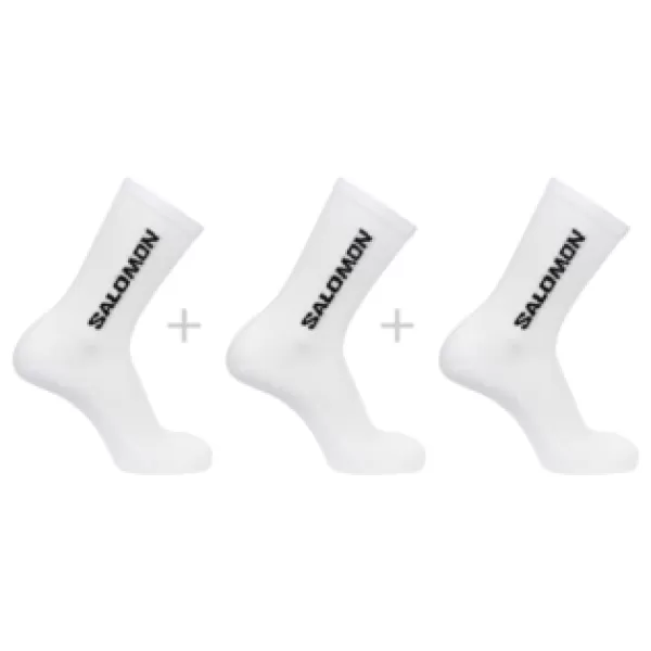  Ponožky SALOMON EVERYDAY CREW 3-PACK LC2086000 WHITE/WHITE/WHITE 