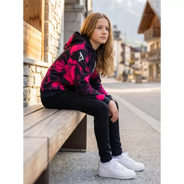  Dětská mikina premium ALTISPORT VOJ/ALK066MI01 ČERNORŮŽOVÁ 