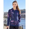 Dámská mikina na zip premium ALTISPORT VOJ/ALW064MI02 MODRORŮŽOVÁ