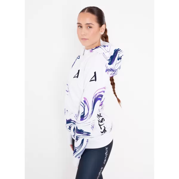  Dámská mikina na zip premium ALTISPORT VOJ/ALW064MI02 BÍLOFIALOVÁ 