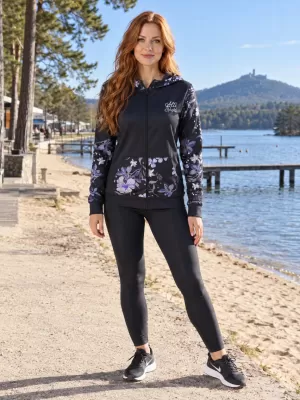 Dámská mikina na zip premium ALTISPORT VOJ/ALW063MI02 ČERNÁ