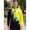 Pánská mikina na zip premium ALTISPORT VOJ/ALM006MI02 ČERNOŽLUTÁ