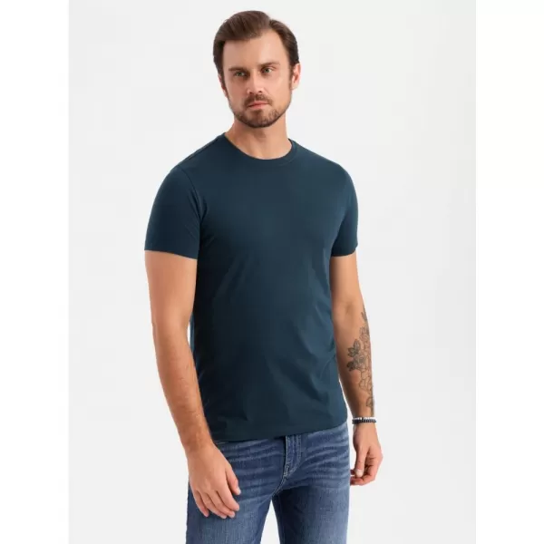  Pánská košile OMBRE OM-TSBS-0232 3X NAVY BLUE 