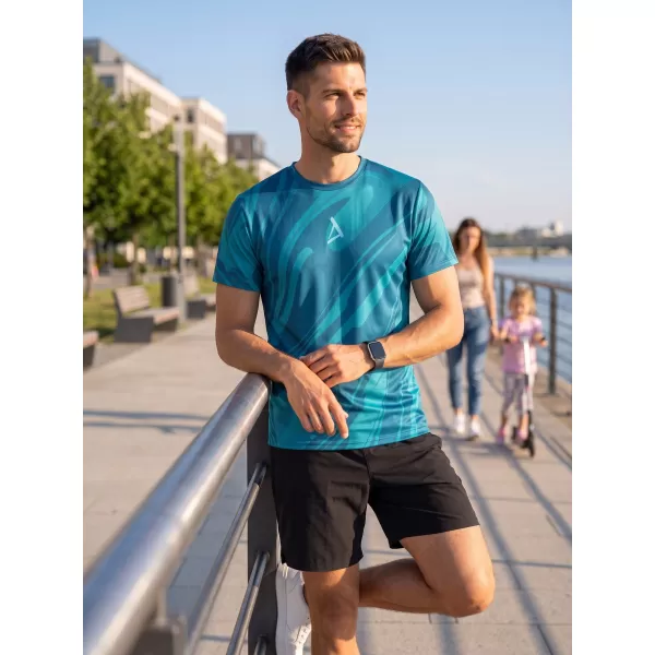  Pánské funkční triko premium ALTISPORT VOJ/ALM072TR01 PETROLEJOVÁ 