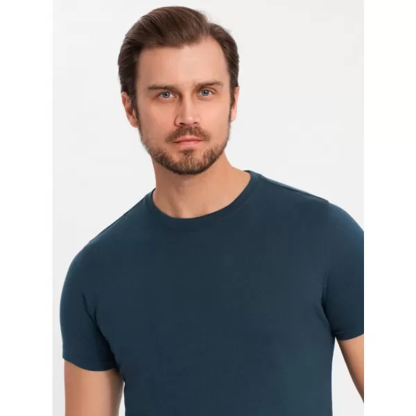  Pánská košile OMBRE OM-TSBS-0232 3X NAVY BLUE 