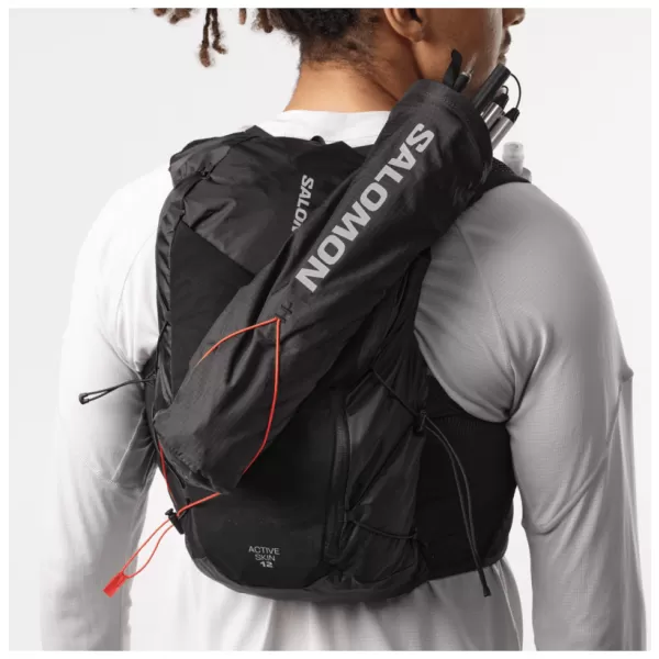  Pánský batoh SALOMON ACTIVE SKIN 12 SET LC2177400 BLACK/METAL 