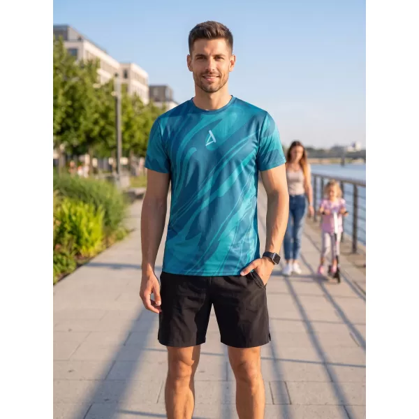  Pánské funkční triko premium ALTISPORT VOJ/ALM072TR01 PETROLEJOVÁ 