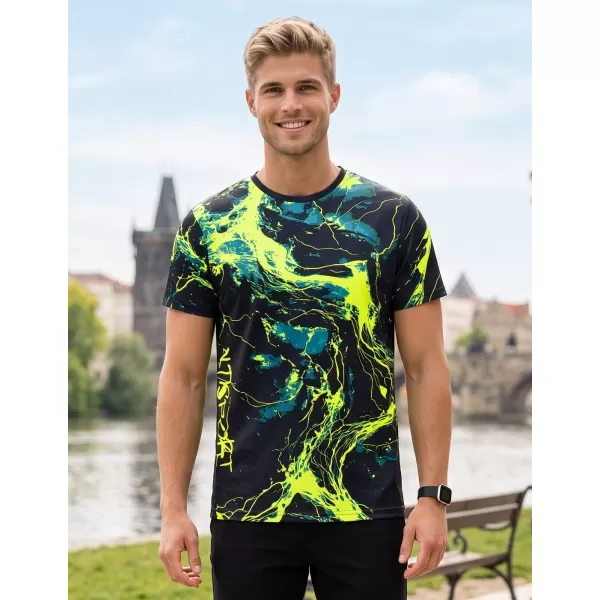  Pánské funkční triko premium ALTISPORT VOJ/ALM071TR01 NAVY-ŽLUTÁ 