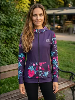 Dámská mikina na zip premium ALTISPORT VOJ/ALW063MI02 FUCHSIOVÁ