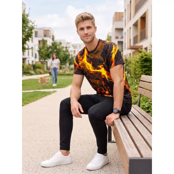  Pánské funkční triko premium ALTISPORT VOJ/ALM071TR01 ČERNOŽLUTÁ 