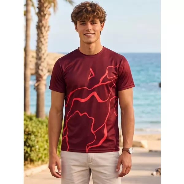  Pánské funkční triko premium ALTISPORT VOJ/ALM073TR01 WINE RED 