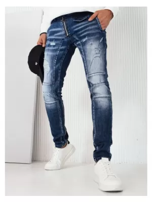 Pánské kalhoty DSTREET NÁMOŘNÍ MODRÁ