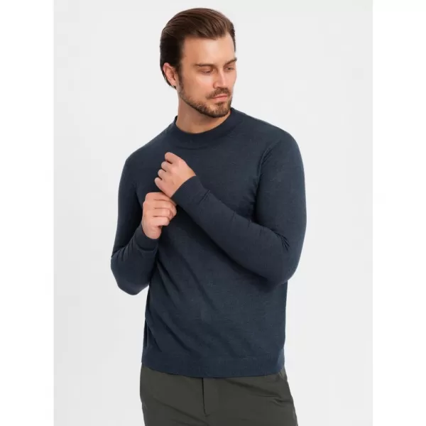  Pánský svetr OMBRE OM-SWTN-0125 NAVY BLUE 